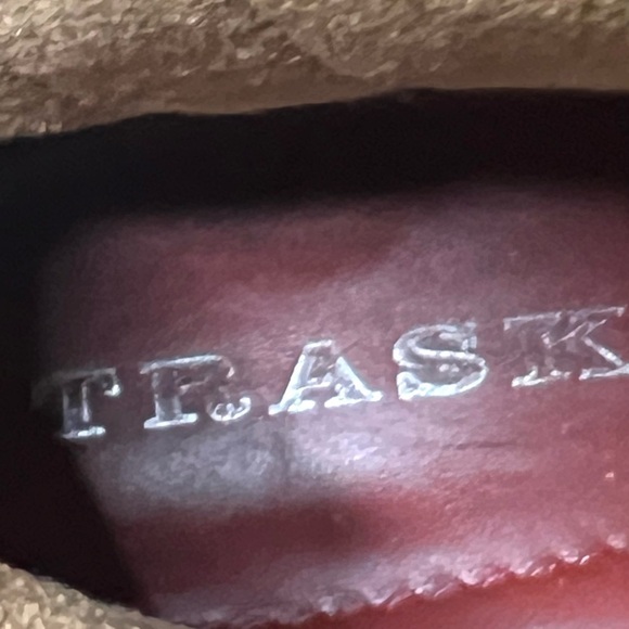 Trask Madison Black Suede Lug Sole Block Heel Booties Women’s 11 - Picture 12 of 12